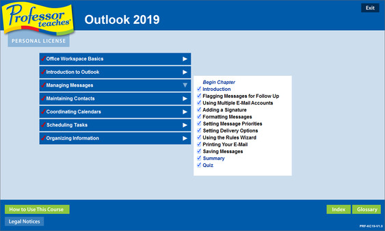 Professor Teaches Outlook 2019 screenshot 5