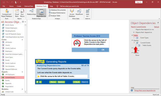 Professor Teaches Access 2019 screenshot 4
