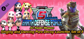 EARTH DEFENSE FORCE 5 - Air Raider Weapon: Singing and Dancing Pure Decoy Launcher Set of 8