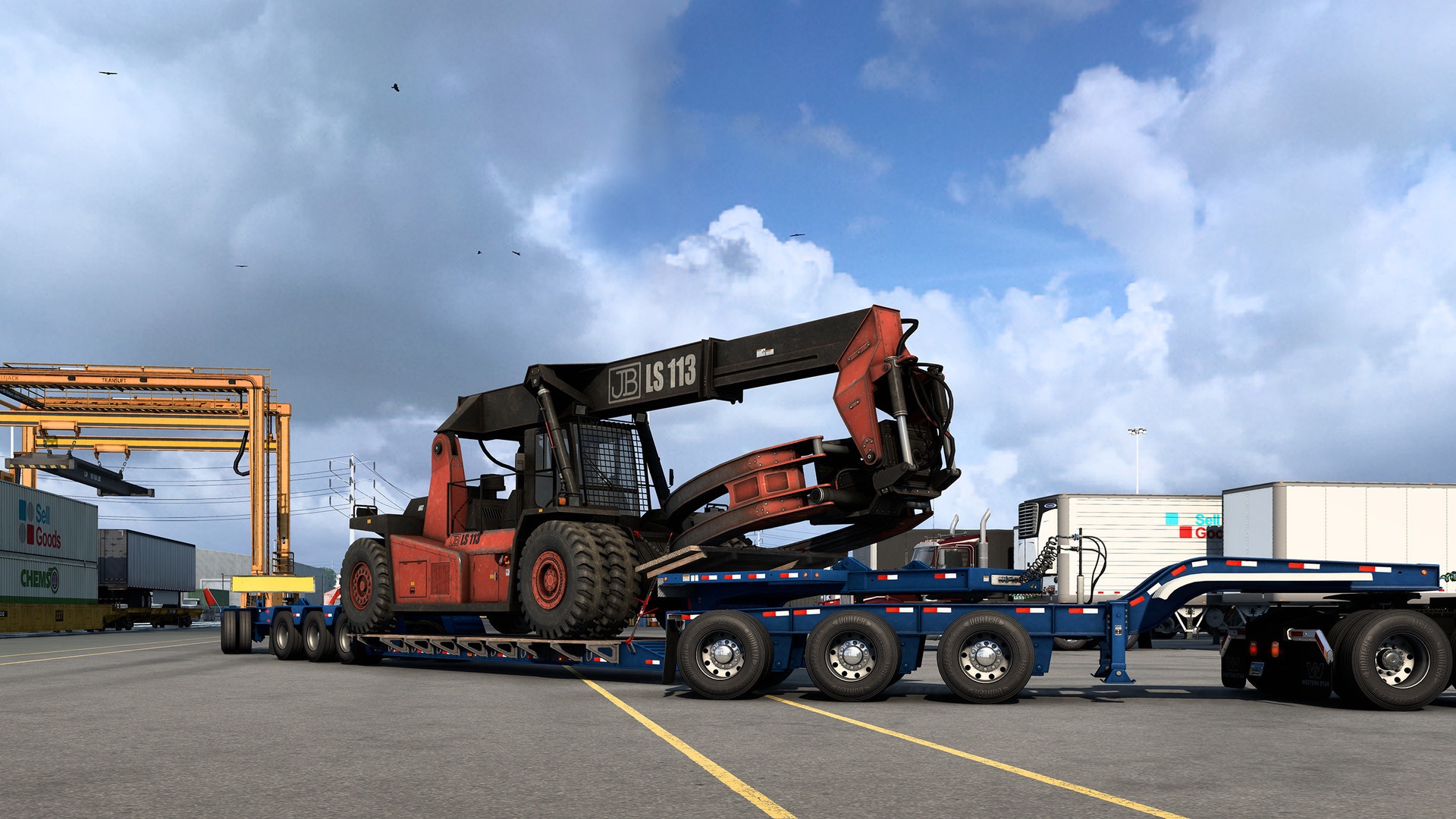 American Truck Simulator - Forest Machinery DLC gameplay screenshot 2