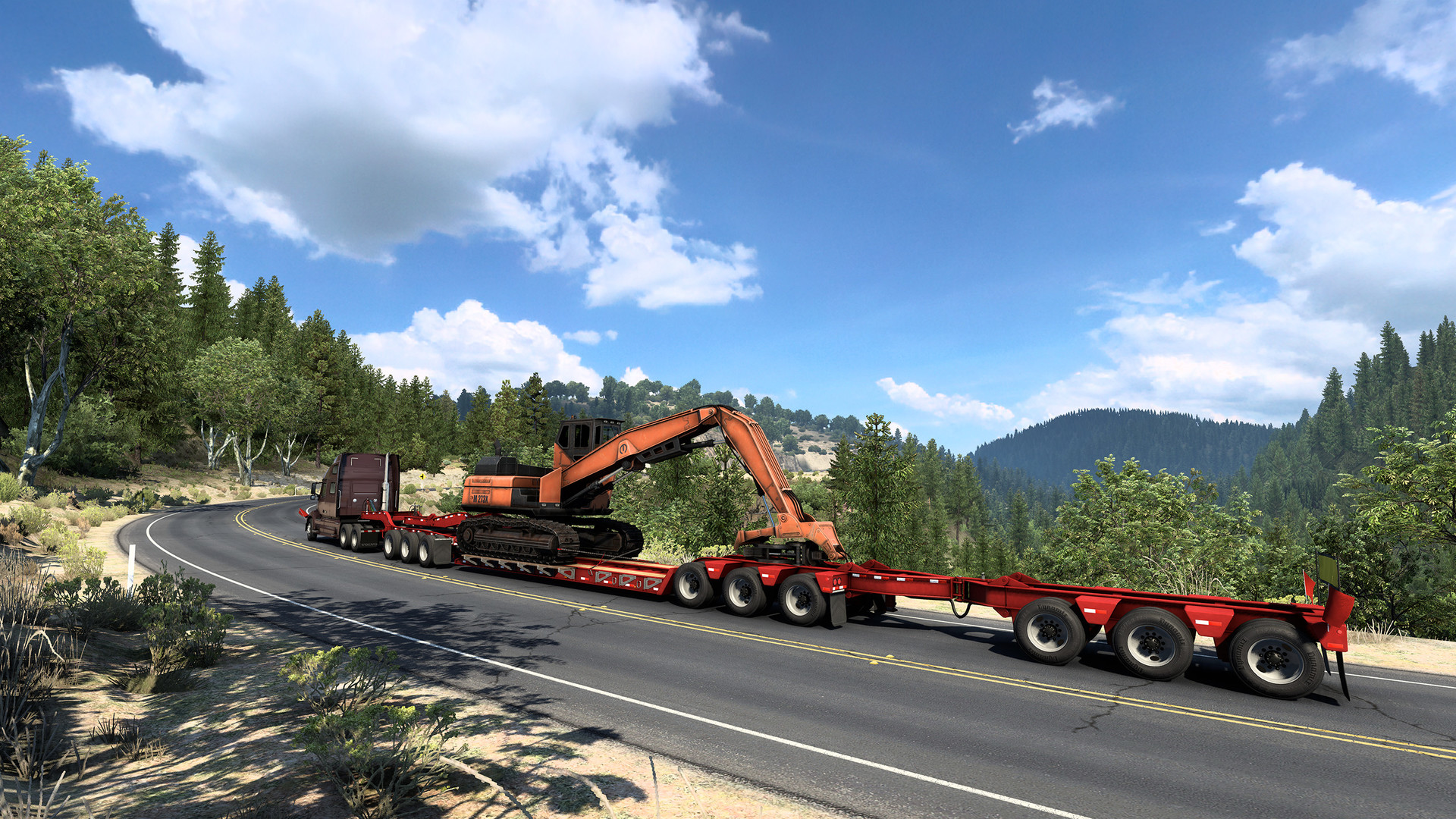 American Truck Simulator - Forest Machinery DLC gameplay screenshot 5