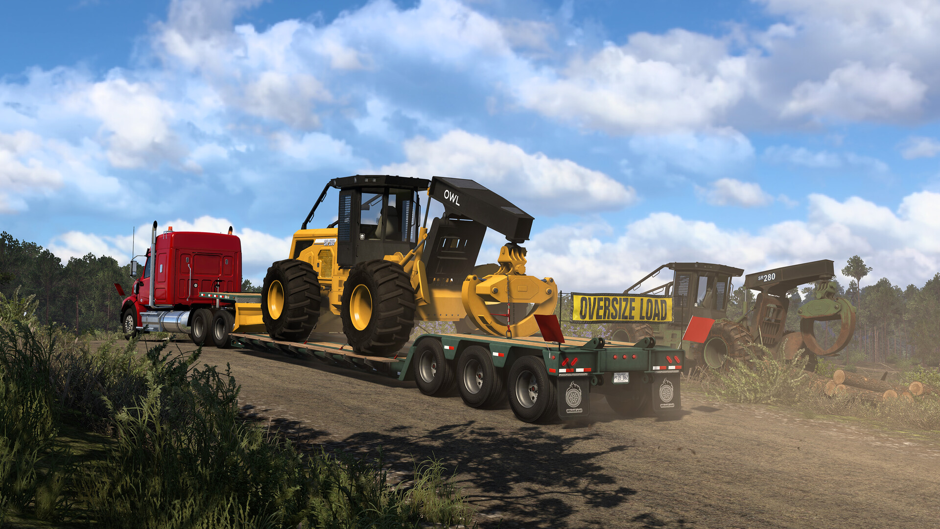 American Truck Simulator - Forest Machinery gameplay screenshot 4