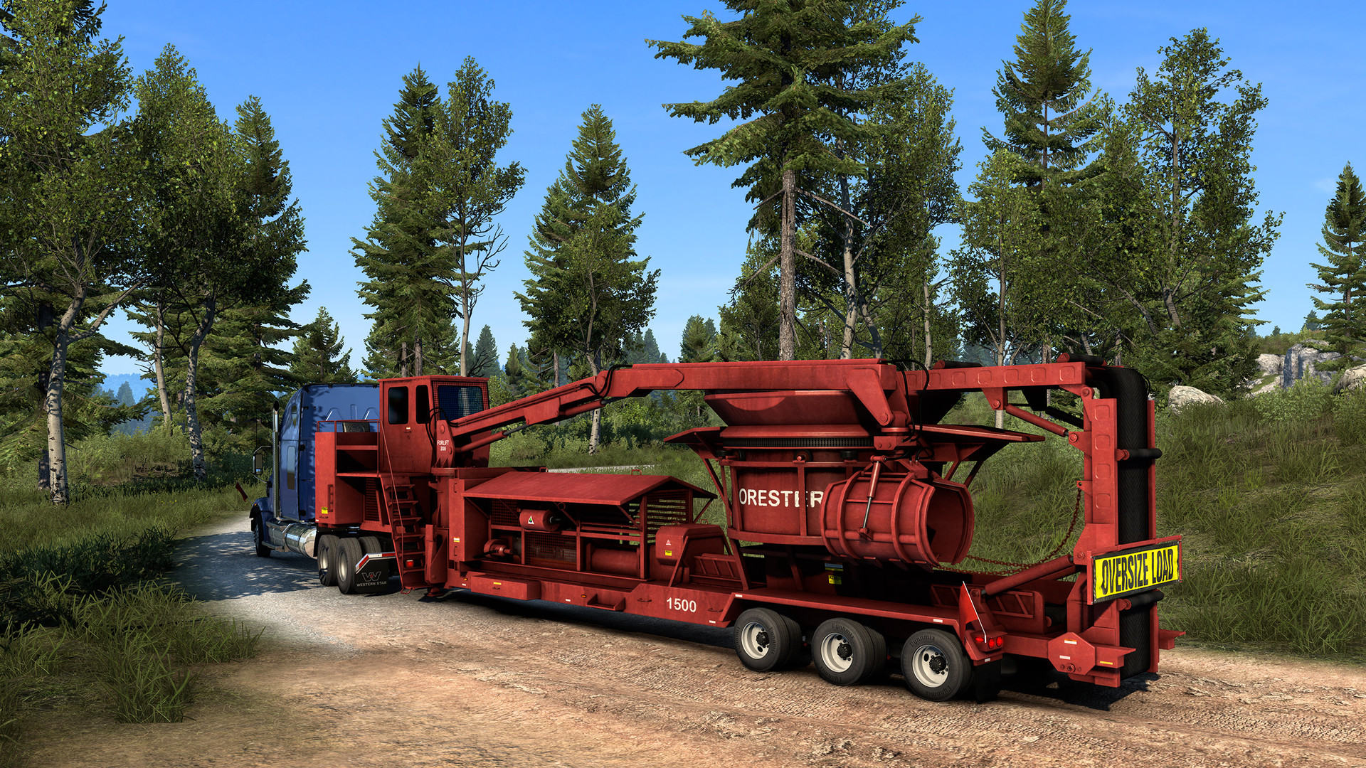 American Truck Simulator - Forest Machinery gameplay screenshot 1