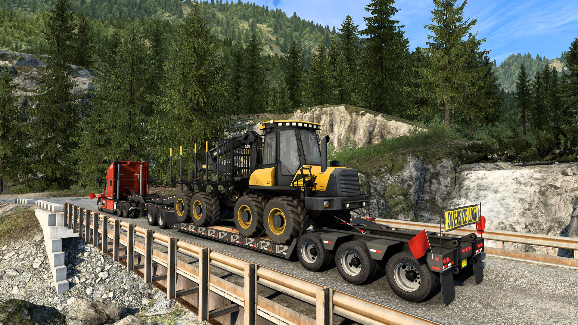 American Truck Simulator - Forest Machinery gameplay screenshot 3