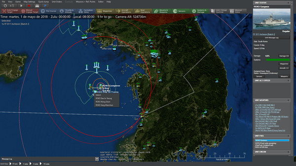 Screenshot of Command: Modern Operations gameplay showing in-action mechanics