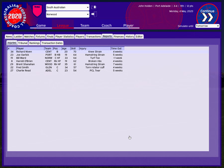 Australian Football Coach 2020.