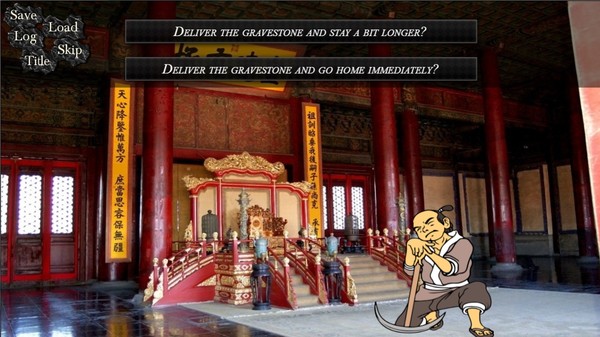 Screenshot z BRG's The Stonecutter Visual Novel