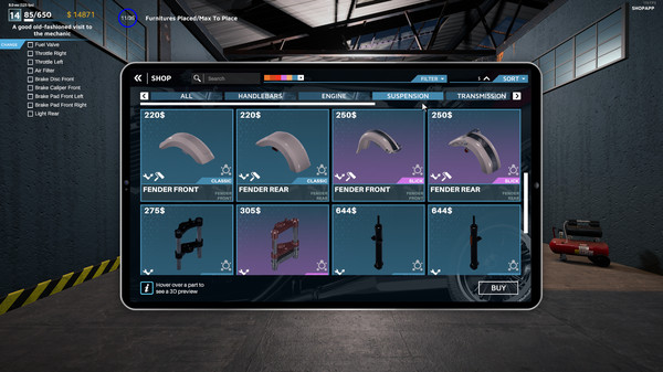 Screenshot z Motorcycle Mechanic Simulator 2021 Screenshot z Motorcycle Mechanic Simulator 2021