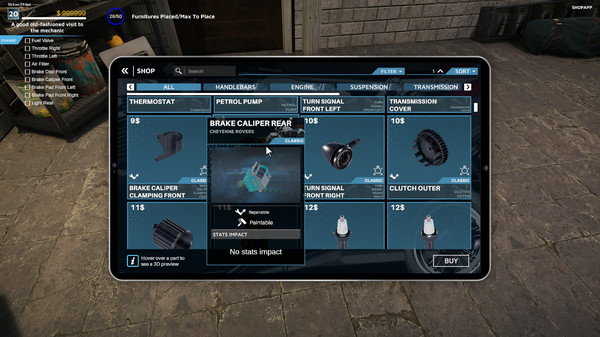 Screenshot z Motorcycle Mechanic Simulator 2021 Screenshot z Motorcycle Mechanic Simulator 2021