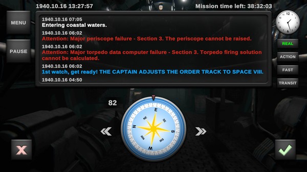 Screenshot z U-BOOT The Board Game