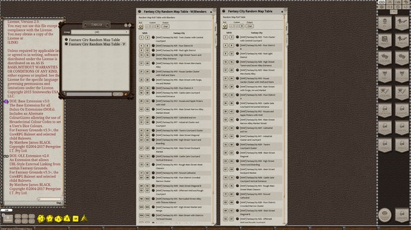 Fantasy Grounds - Meanders Map Pack: Fantasy City Nocturnal (Map Pack)
