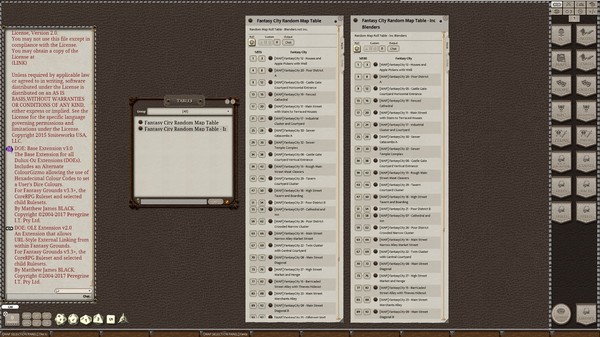 Fantasy Grounds - Meanders Map Pack: Fantasy City Spring Season (Map Pack)