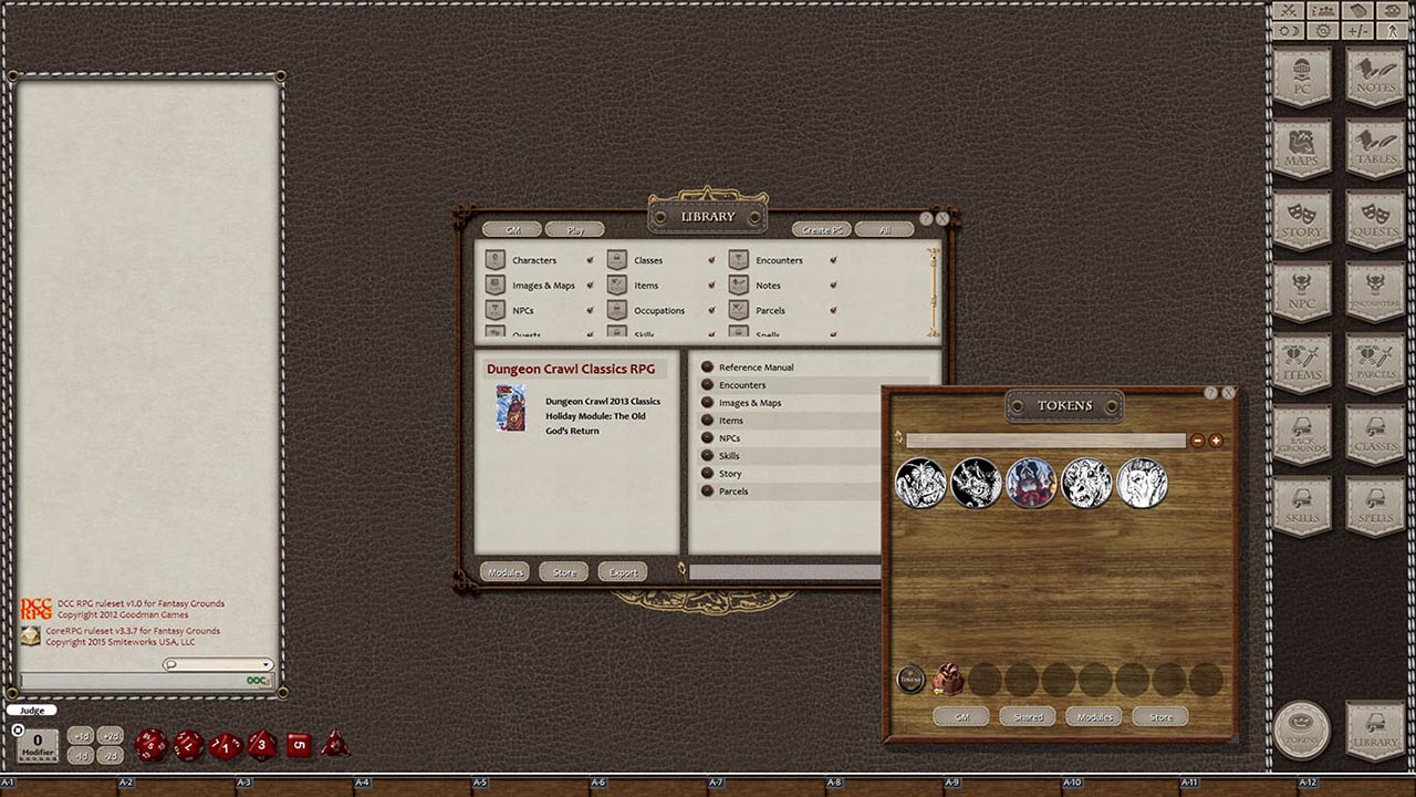 Fantasy Grounds - Dungeon Crawl Classics 2013 Holiday Module: The Old God's Return (DCC)のスクリーンショット 1