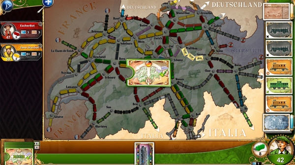 Ticket To Ride: Classic Edition - Switzerland screenshot 5