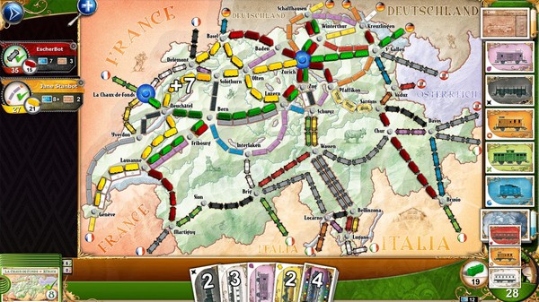 Ticket To Ride: Classic Edition - Switzerland screenshot 4