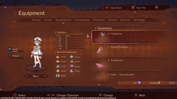 Super Neptunia RPG [Foreign Series] Equipment Set