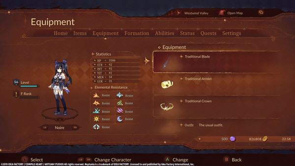 Super Neptunia RPG [Traditional Series] Equipment Set