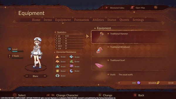 Super Neptunia RPG [Traditional Series] Equipment Set
