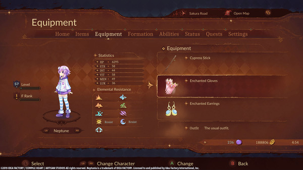 Super Neptunia RPG [Enchanted Series] Equipment Set