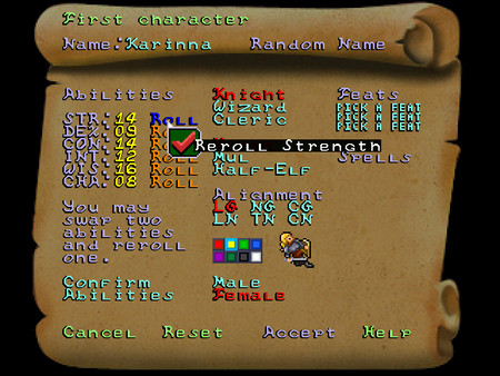 Screenshot z Knights of the Chalice