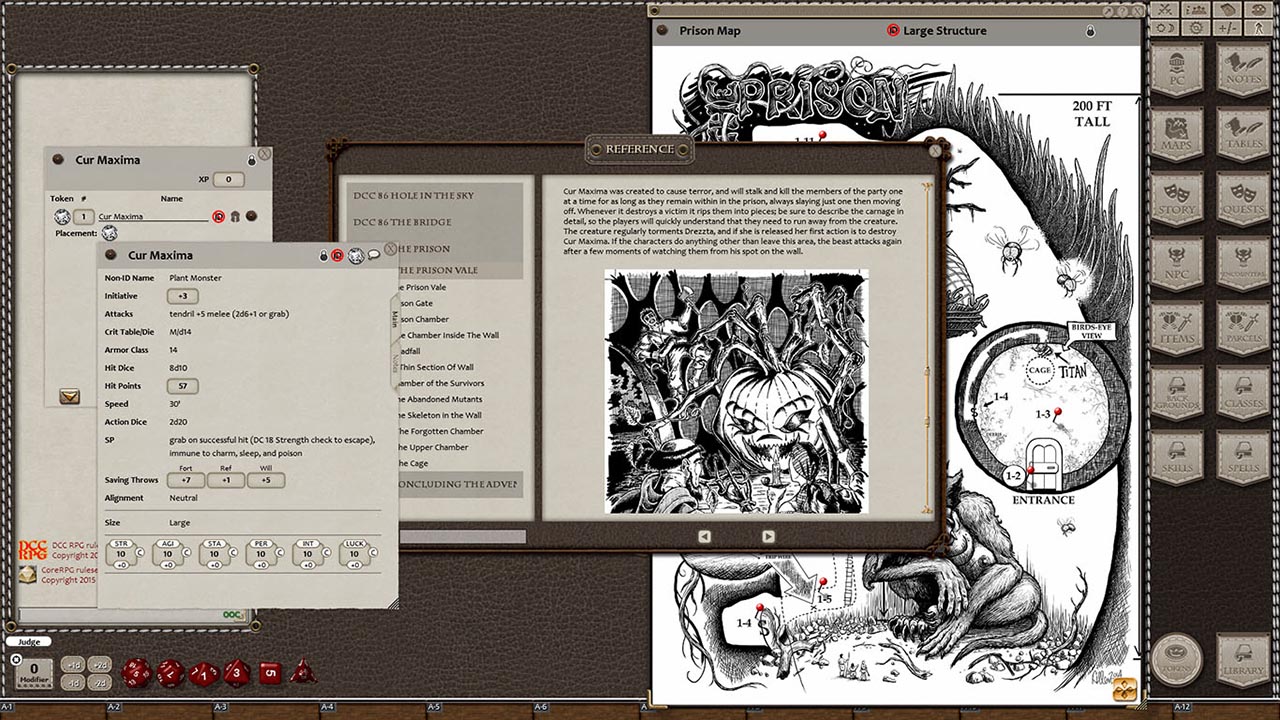 Fantasy Grounds - Dungeon Crawl Classics #86: Hole in the Sky (DCC) Featured Screenshot #1