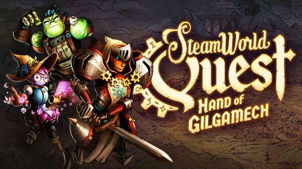 Screenshot of SteamWorld Quest: Hand of Gilgamech - Soundtrack gameplay showing in-action mechanics