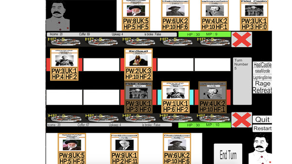 Screenshot z World Leader Card Game