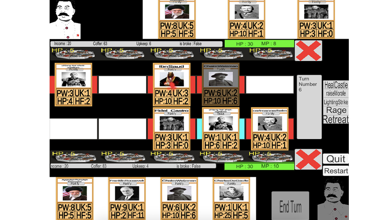 screenshot of World Leader Card Game 3