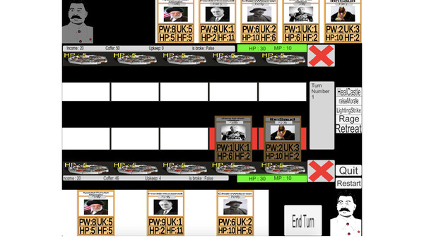 Screenshot z World Leader Card Game