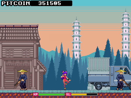 Screenshot z ニャンフーガール：トアルデータの奪還 &frasl; NyanfuGirl