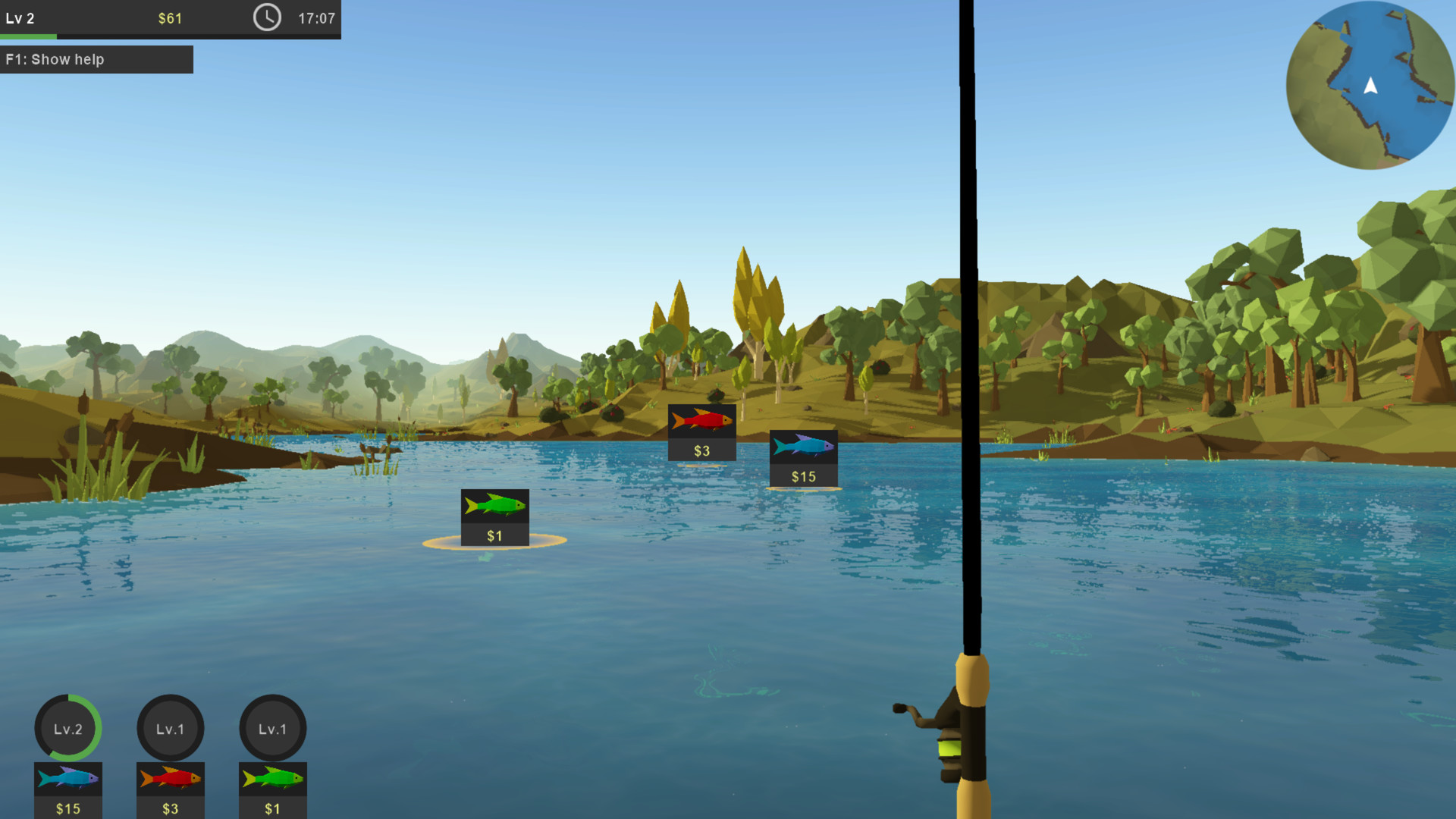 Poly Fishing screenshot 1