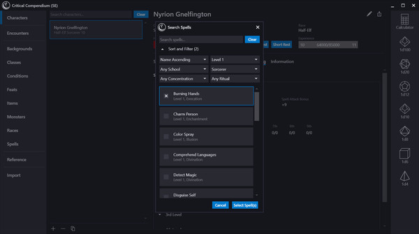 Screenshot z Critical Compendium Screenshot z Critical Compendium