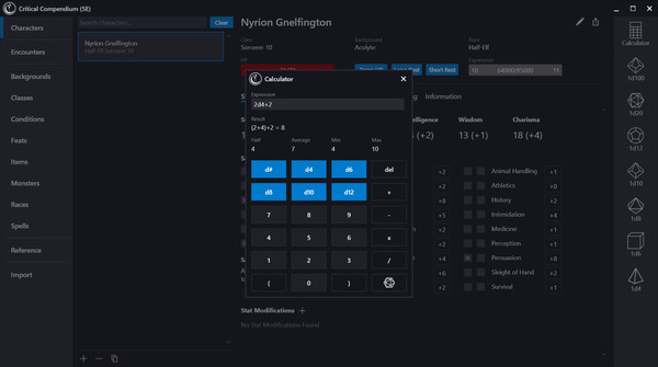 Screenshot z Critical Compendium Screenshot z Critical Compendium