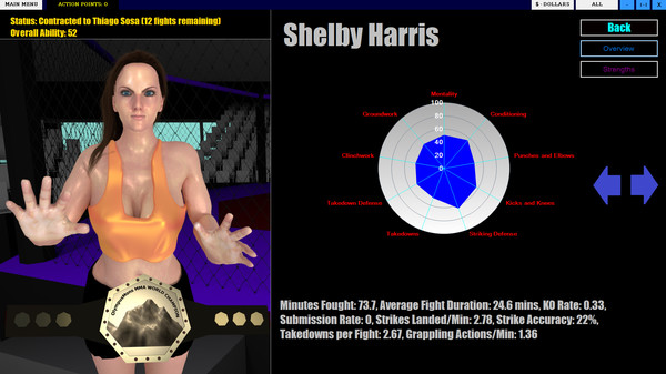 Screenshot z MMA Executive