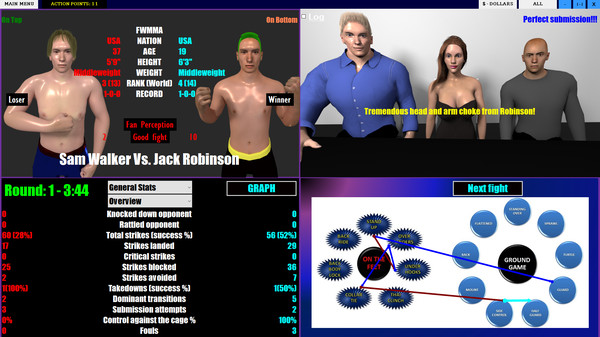 Screenshot z MMA Executive
