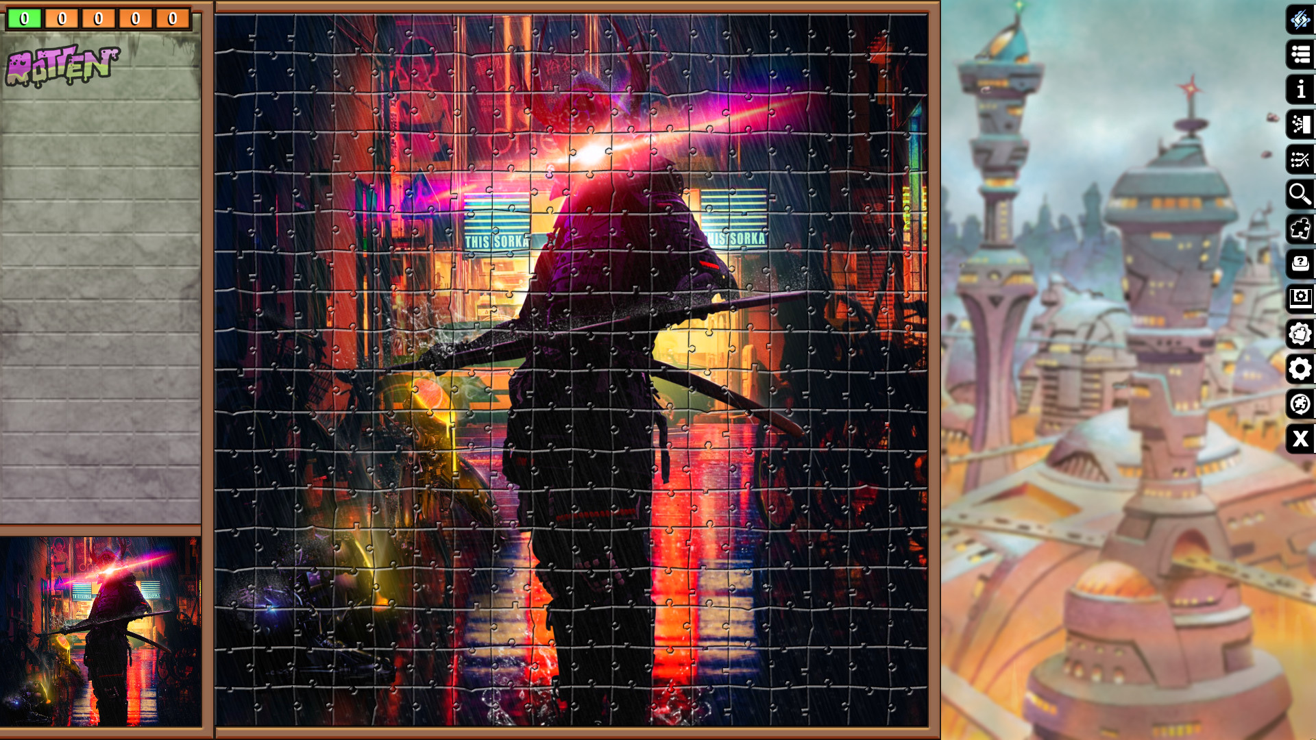 Jigsaw Puzzle Pack - Pixel Puzzles Ultimate: Cyberpunk Featured Screenshot #1