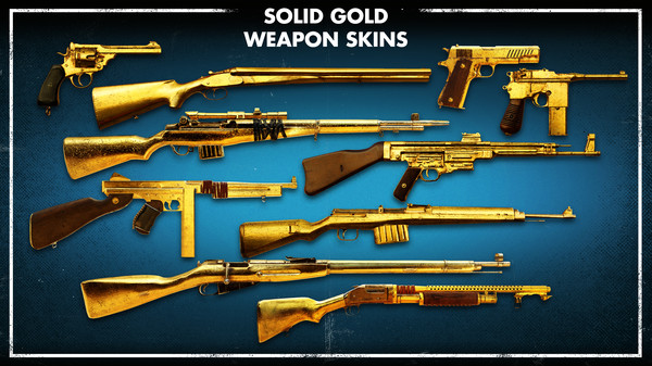 Zombie Army 4: Solid Gold Weapon Skins