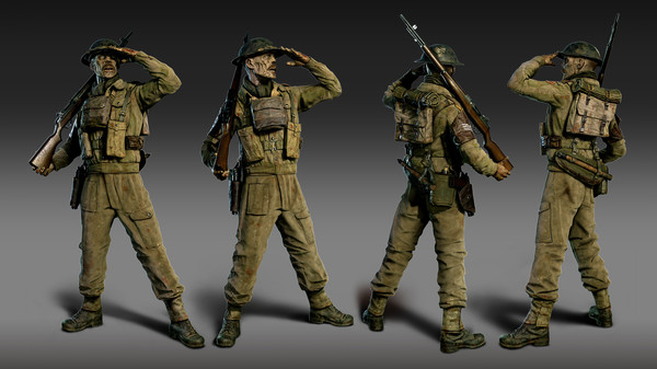 Zombie Army 4: Paratrooper Zombie Character