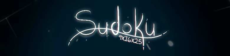 Sudoku 9x16x25 video 1