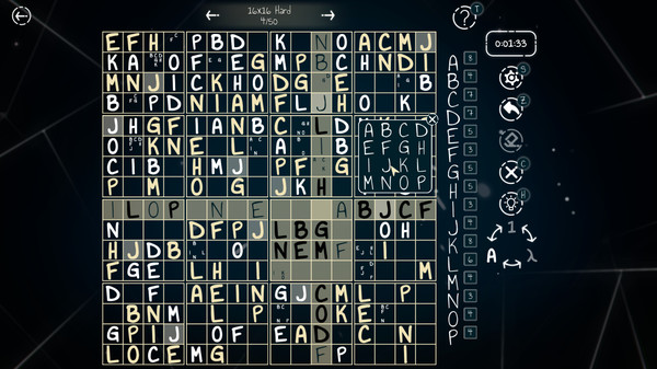 Screenshot z Sudoku 9X16X25