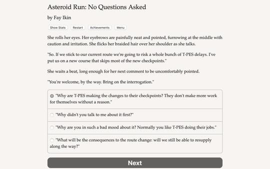 Screenshot z Asteroid Run: No Questions Asked Screenshot z Asteroid Run: No Questions Asked