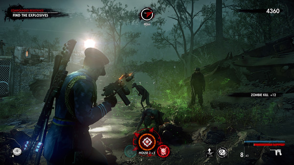 Zombie Army 4: Zombie Gentleman Dress Uniform Character