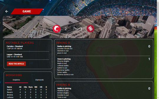 Astonishing Baseball 2019 screenshot 2