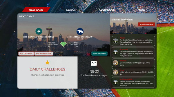 Astonishing Baseball 2019 screenshot 1