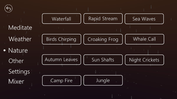 Screenshot z Just Sleep - Meditate, Focus, Relax