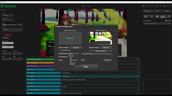 Reebyte : Visual Novel and Interactive App Maker