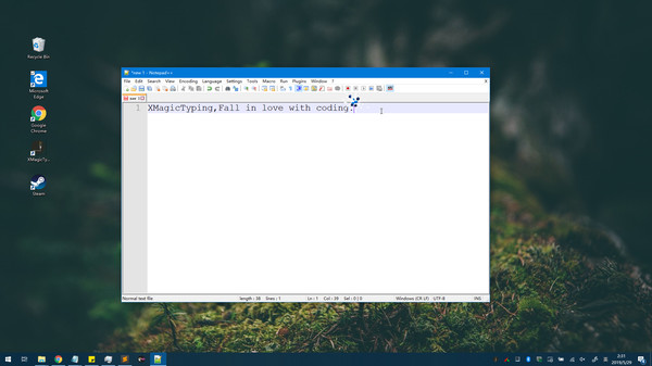 Screenshot z XMagicTyping