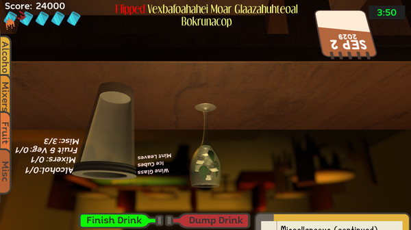 Screenshot z Uh Oh Bartender