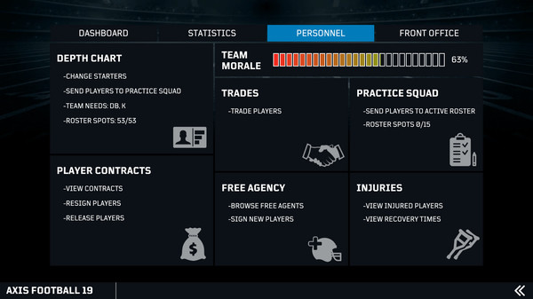 Screenshot z Axis Football 2019