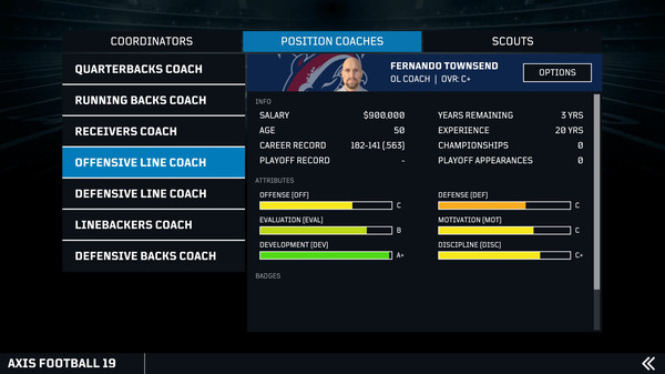 Screenshot z Axis Football 2019